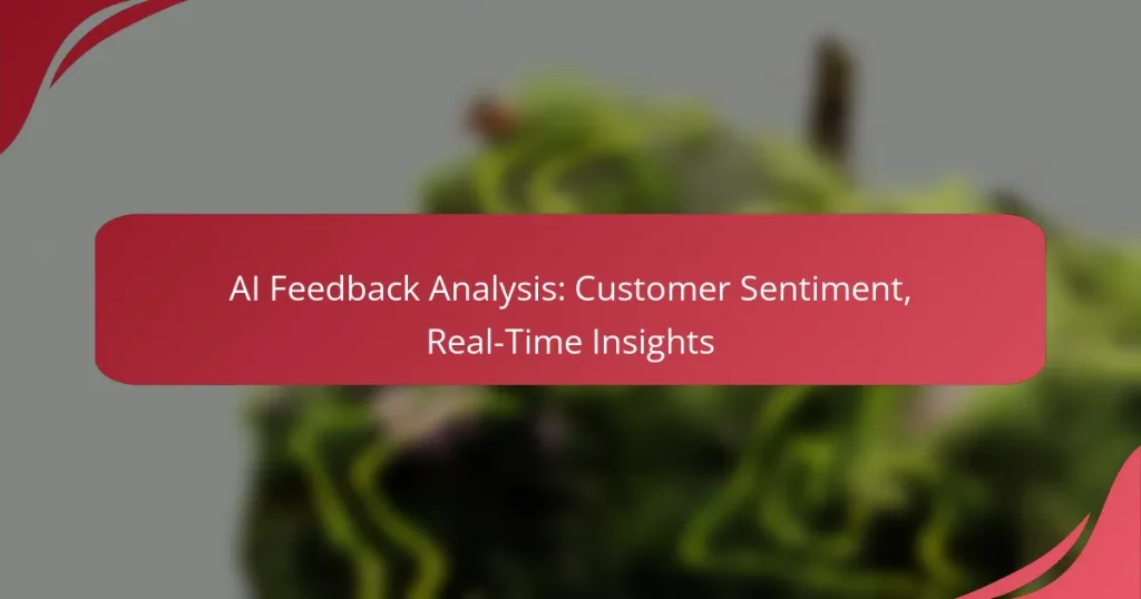 AI Feedback Analysis: Customer Sentiment, Real-Time Insights
