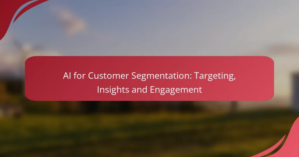 AI for Customer Segmentation: Targeting, Insights and Engagement