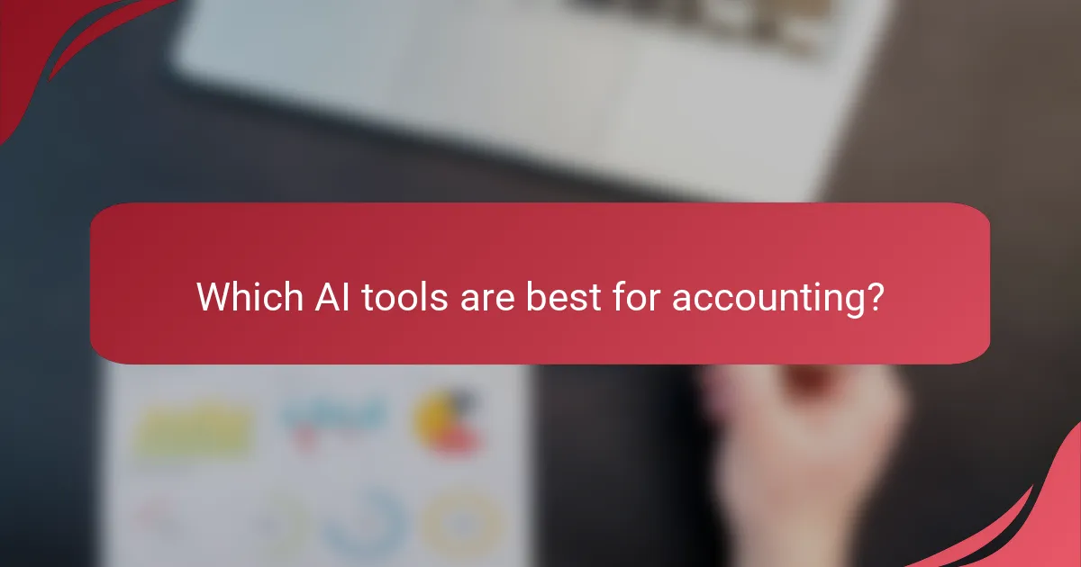 Which AI tools are best for accounting?